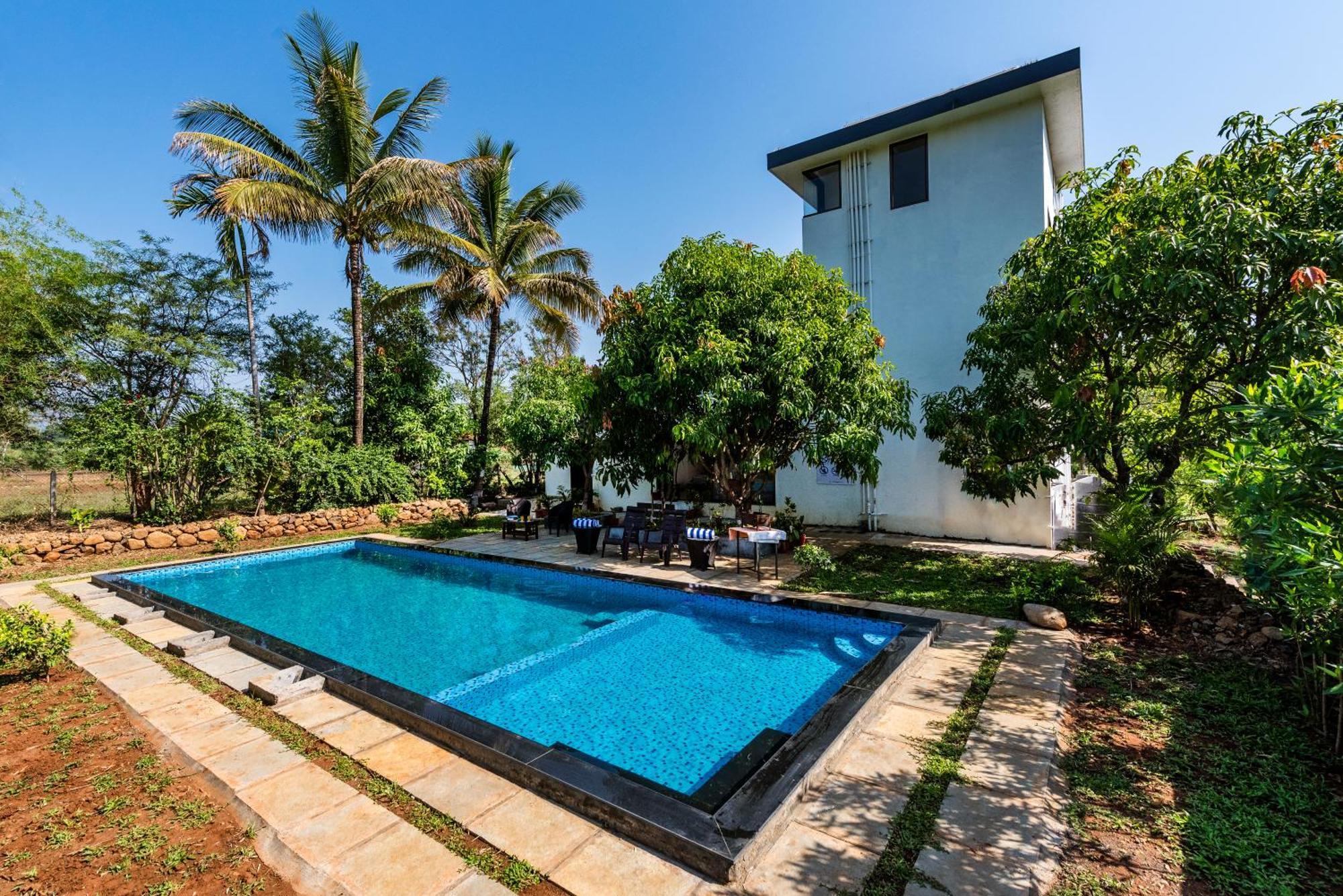 Saffronstays Lakeview Nivara - Farm Stay Villa With Private Pool Near Pune Ngoại thất bức ảnh